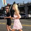 Nicky Hilton and Paris Hilton go shopping on 3rd Street after having lunch at Toast in West Hollywood Los Angeles.