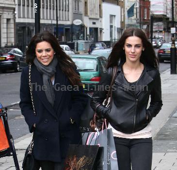 '90210' star Jessica Lowndes
shops for clothes at Lipsy with a friend
London, England.