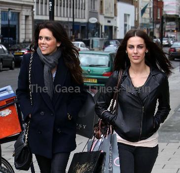 '90210' star Jessica Lowndes
shops for clothes at Lipsy with a friend
London, England.