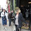 Sarah Harding shopping at Religion in East London London.