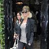 Sarah Harding shopping at Religion in East London London.