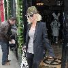 Sarah Harding shopping at Religion in East London London.