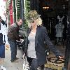 Sarah Harding shopping at Religion in East London London.