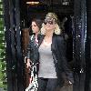 Sarah Harding shopping at Religion in East London London.