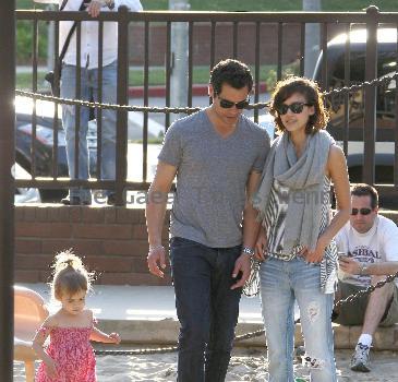 Jessica Alba with her husband Cash Warren and their daughter Honor Marie Warren 
enjoying some time together as a family at Beverly Hills Park
Los Angeles, USA.