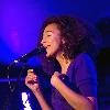 Singer Corinne Bailey Rae 
performing on stage at the Oran Mor 
Glasgow, Scotland.