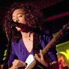 Singer Corinne Bailey Rae 
performing on stage at the Oran Mor 
Glasgow, Scotland.