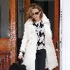 Kylie Minogue 
leaving her home and heading for a studio in West London. 
London, England.