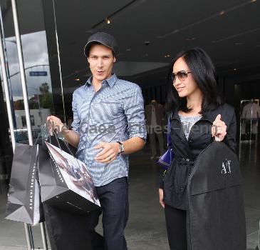 Alex Meraz and Kim Meraz
'The Twilight Saga: New Moon' actor Alex Meraz leaving Armani Exchange after shopping with his wife
Los Angeles, California.