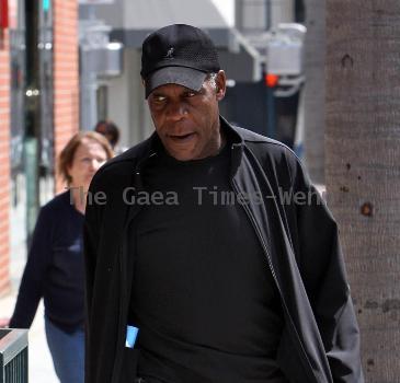 Danny Glover departs a medical building in Beverly Hills Los Angeles.