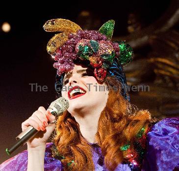 Paloma Faith performing live on stage at O2 Shepherds Bush Empire London.