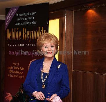 Debbie Reynolds: Alive And Fabulous - Photocall held at the Sofitel hotel
London, England.