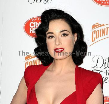 International burlesque queen Dita Von Teese returns to the MGM Grand's Crazy Horse Paris cabaret show at MGM Grand Resort Casino - Arrivals
Las Vegas, Nevada.