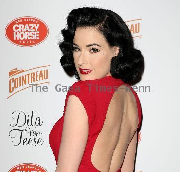 International burlesque queen Dita Von Teese returns to the MGM Grand's Crazy Horse Paris cabaret show at MGM Grand Resort Casino - Arrivals
Las Vegas, Nevada.