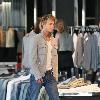 Derek Hough shopping at The Armani Exchange on Robertson Boulevard.Los Angeles.