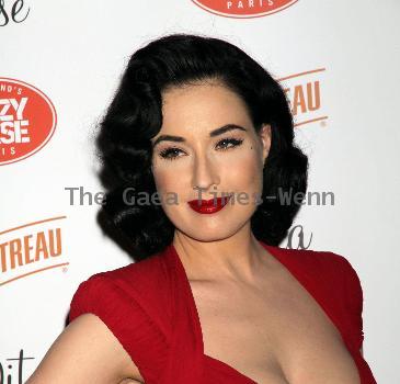 International burlesque queen Dita Von Teese returns to the MGM Grand's Crazy Horse Paris cabaret show at MGM Grand Resort Casino - Arrivals Las Vegas.