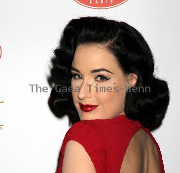 International burlesque queen Dita Von Teese returns to the MGM Grand's Crazy Horse Paris cabaret show at MGM Grand Resort Casino - Arrivals Las Vegas.