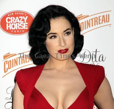 International burlesque queen Dita Von Teese returns to the MGM Grand's Crazy Horse Paris cabaret show at MGM Grand Resort Casino - Arrivals Las Vegas.