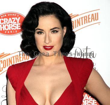 International burlesque queen Dita Von Teese returns to the MGM Grand's Crazy Horse Paris cabaret show at MGM Grand Resort Casino - Arrivals Las Vegas.