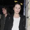 Gemma Arterton leaving the Garrick Theatre, having performed in 'The Little Dog Laughed' London.