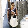 Halle Berry visits a friend's house Los Angeles.