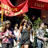 Kelly Bensimon
'The Real Housewives of New York City' cast member is presented with flowers from photographers as she leaves Pastis after having lunch with a friend
New York City, USA.