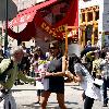 Kelly Bensimon
'The Real Housewives of New York City' cast member is presented with flowers from photographers as she leaves Pastis after having lunch with a friend
New York City, USA.