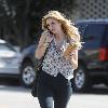 Mischa Barton going for a meeting at her agent's office in Beverly Hills. Los Angeles.