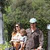 Matthew McConaughey and his girfriend Camila Alves attend a birthday party with their children  Levi Alves McConaughey and Vida Alves McConaughey
Mailbu, USA.