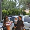 Matthew McConaughey and his girfriend Camila Alves attend a birthday party with their children  Levi Alves McConaughey and Vida Alves McConaughey
Mailbu, USA.