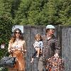 Matthew McConaughey and his girfriend Camila Alves attend a birthday party with their children  Levi Alves McConaughey and Vida Alves McConaughey
Mailbu, USA.