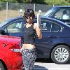 Bai Ling leaving Neil George Salon carrying a bag full of hair products.
Los Angeles, California.