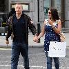 Pregnant Danielle Lloyd with her boyfriend Jamie O'Hara
leaving The Portland Hospital after a check up.
London, England.