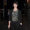 Gemma Arterton leaving the Garrick Theatre, having performed in 'The Little Dog Laughed' wearing a rather see through sparkly top.
London, England.