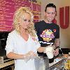 Pamela Anderson 
launches her signature 'Vanilla Vegan Shake' at Millions of Milkshakes in West Hollywood.
Los Angeles, California.