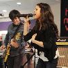 Selena Gomez 
performing live at the HMV store in Oxford Street.
London, England.