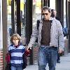 Matthew Broderick and his son James Wilkie Broderick
walking in Greenwich Village
New York City, USA.