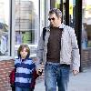 Matthew Broderick and his son James Wilkie Broderick
walking in Greenwich Village
New York City, USA.