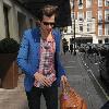 Mark Ronson outside the May Fair hotel
London, England.