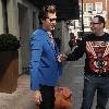 Mark Ronson outside the May Fair hotel
London, England.