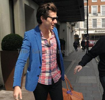 Mark Ronson outside the May Fair hotel
London, England.