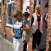 Kerry Katona 
says goodbye to friends and family outside her mother's house
Cheshire, England.