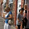 Kerry Katona 
says goodbye to friends and family outside her mother's house
Cheshire, England.