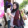 Actress Alectra Busey - the daughter of actor Gary Busey - waits for members of the all-male hip-hop dance crew Jabba WockeeZ to make an appearance at Millions of Milkshakes. Los Angeles.