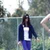 Janice Dickinson takes her pet dogs for a walk in the park
Los Angeles, USA.