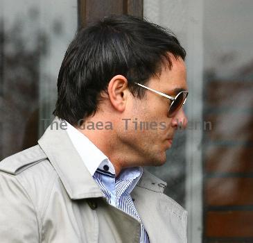 Jack Tweed leaving home on his way to court on the final day of his trial where he stands accused of rape Essex.