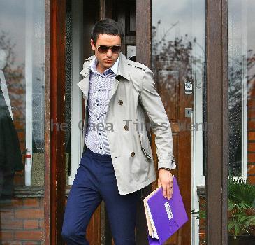 Jack Tweed leaving home on his way to court on the final day of his trial where he stands accused of rape Essex.