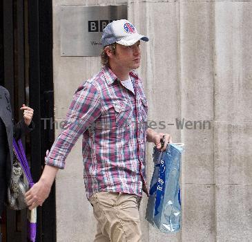 Jamie Oliver 
leaving the BBC Radio 2 studios
London, England.