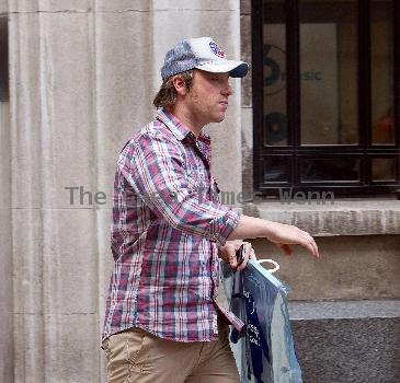 Jamie Oliver 
leaving the BBC Radio 2 studios
London, England.