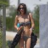 Alexa Chung wearing a bikini at her hotel in Palm SpringsPalm Springs.